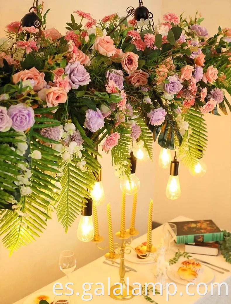 Elegante luz de lámpara LED grande para decoración de restaurantes y jardines